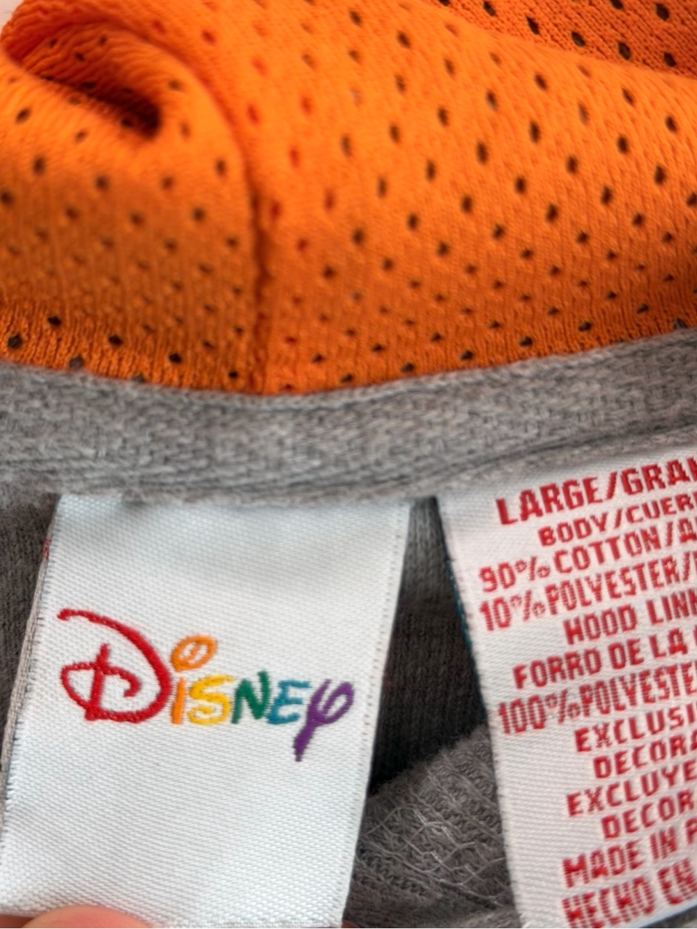 Vintage 90s Disney Winnie the Pooh Tigger Embroidered Zip Up Hoodie Large - Picture 5 of 10
